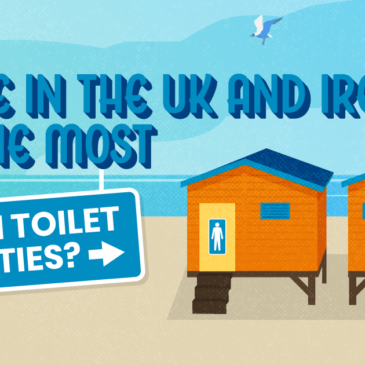 Waar in het Verenigd Koninkrijk en Ierland zijn de meeste stranden met sanitaire voorzieningen?